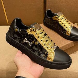 Topkwaliteit luxe designer Plein-schoenen Heren Casual sneakers Ademende mesh-stiksels Metalen elementen Scarpe Plein-wandelschoenen