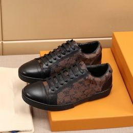 Zapatos de diseño de lujo de alta calidad, zapatillas informales, piel de becerro transpirable con suela de goma adornada con flores, muy bonito mkjl00004