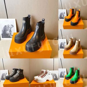 Top Quality Luxury Designers Chelsea Chaussures de randonnée à semelles épaisses Bottes du désert Bottes de montagne résistantes à l'usure pour femmes Bottes de moto Martens