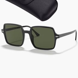 Top qualité lunettes de luxe lunettes de soleil carrées hommes femmes monture en acétate verres de verre lunettes de soleil pour homme femme avec boîte en cuir Gafas De Sol