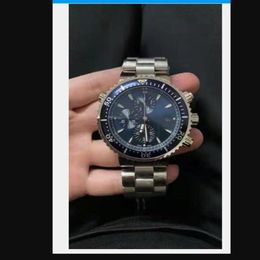 Luxe modehorloges van topkwaliteit 48 mm kwarts beweging Titanium Watch 733 Mens Heren Watch Watches302D