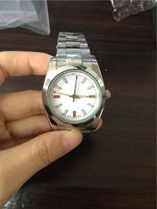 Topkwaliteit luxe horloge mechanische horloge automatische beweging roestvrij horloges met stalen band man polshorloge 137