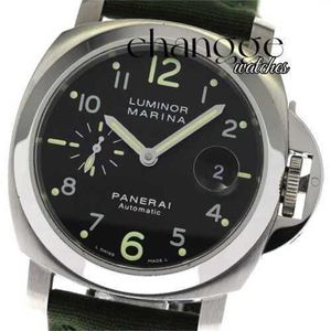 Relojes de lujo de alta calidad Watchpenerei luminoso mari n a pam00164/dial negro cuerpo de reloj automático para hombres solo