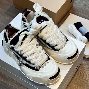 Top qualité luxe Wu xVESSEL G.O.P.Lows chaussures vulcanisées hommes ouvert sourire chaussures décontractées femmes semelle épaisse chaussures en toile