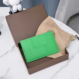 Top qualité Luxurys Designer porte-cartes hommes femmes mini portefeuille 5A Porte-cartes en cuir véritable portefeuilles tissés version coréenne sac de crédit
