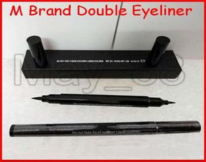 Top qualité M marque maquillage pour les yeux Double Eyliner ne se décolore pas eye-liner liquide noir scellé étanche ship4132638