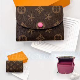 Top kwaliteit M41939 rosalie portemonnee Kaarthouders Luxe Designer Mannen Munt Pouch Vrouwen Kaarthouder Echt leer louvis bloem portefeuilles Sleutel Portemonnees kaartsleuf Houder