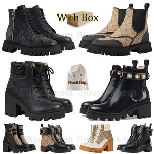 topkwaliteit martin boots desert boot hoge hak dames lederen gevechtslaars rits platform laars veterlaars snowboots enkellaars vintage print oxford schoen met doos