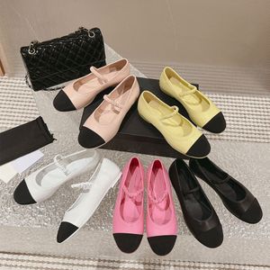 Topkwaliteit Mary Jane schoenen ballet flats met een riem dames platte jurk schoenen loafers dames luxe designer schoenen vakantie dame kantoor lederen schoenen