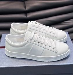 Top qualité hommes baskets en cuir brossé chaussures de couleur contrastée baskets à rayures latérales chaussures de luxe style de vie décontracté marche boîte d'origine