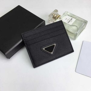 wholesale mode noir crédit femme porte-cartes mini portefeuille haute qualité en cuir véritable hommes Designer porte-carte de couleur pure Double face