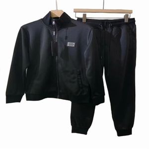 Survêtement en coton pour hommes, qualité supérieure, manches longues, décontracté, taille asiatique m-3xl, noir et noir, couleur 277N