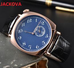 Top qualité hommes pleine fonction montre chronomètre célèbre classique trois broches sous cadran horloge de travail luxe mouvement à quartz du lundi au dimanche montres orologio di lusso cadeaux