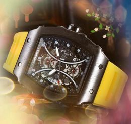 Men de haut niveau Trois Stiches Watch Stopwatch mode Casual Clock Clock Man Number Number Designer Quartz Mouvement Luxur