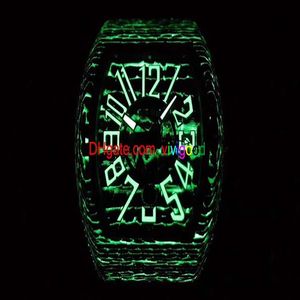 topkwaliteit mannen Vanguard horloges automatische auto datum horloge heren zwarte wijzerplaat koolstof vezel rubber mannelijke klok heren sportpol304c