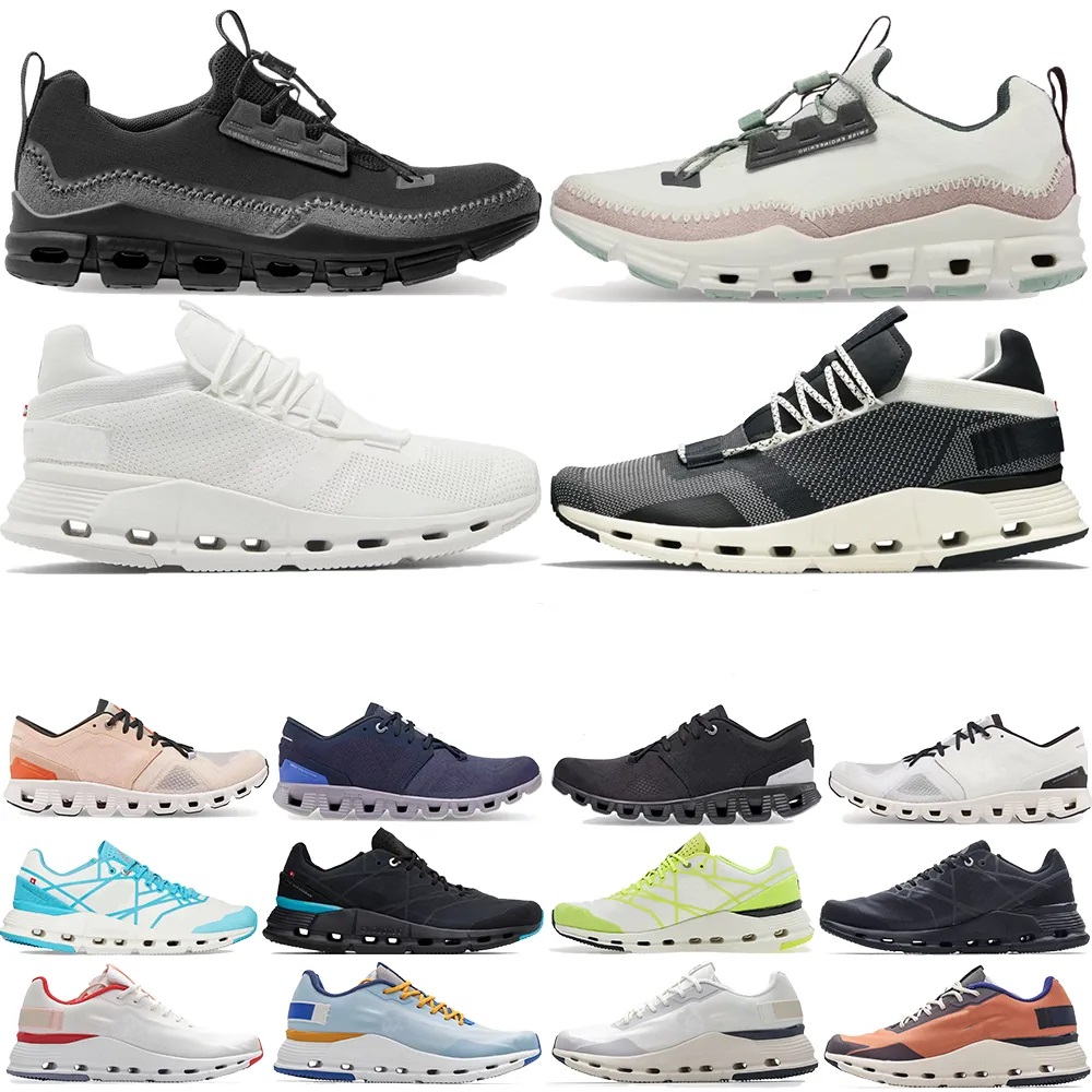 Top on cloud x 3 Cloudnova form zapatillas para correr On Cloud 5 hombres mujeres Triple Black White Rock Grey Blue Tide Olive Reseda hombres Zapatillas de deporte casuales zapatillas de deporte al aire libre