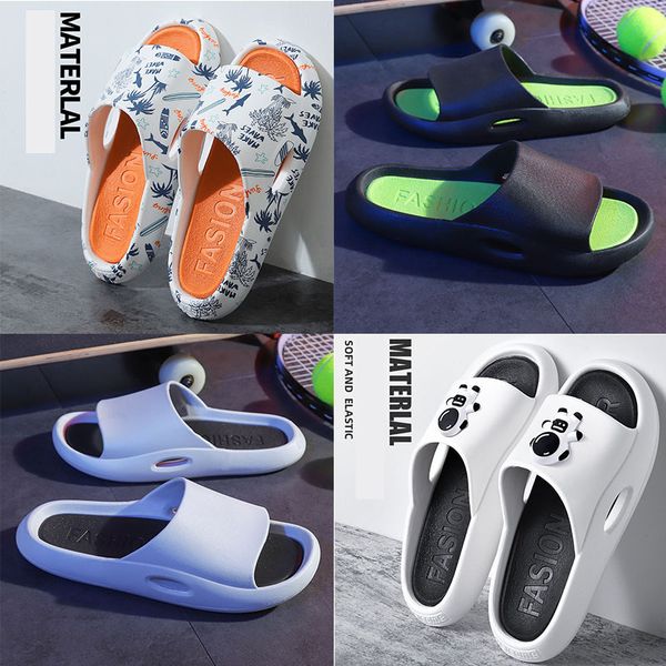 Men de haut qualité femmes pantoufles d'été marque originale de marche de marche taille 36-45 designers de hotsale couleur noire blanc gris orange gris gris glisse baskets baskets entraîneurs