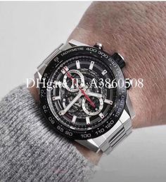 Men de haut niveau 039s Sports Watch 45 mm en acier inoxydable METTES Japonais VK Quartz Chronograph Montre de Luxe Montres6823216