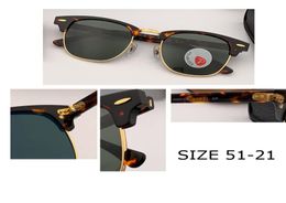 Club pour hommes de qualité supérieure Polarise Sungass UV Protection Master Sun Glasses pour femmes Gafas Classic 51mm Glass Lens with All Accesso7823462