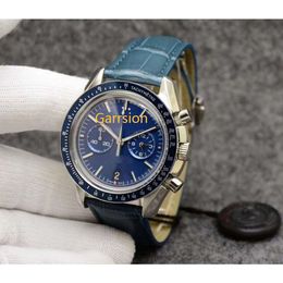 Designer pour hommes de qualité supérieure vk quartz chronograph watchs batter mouvement sangle en cuir aaa menwatch montre de relojes moonswatch chrono mens watch