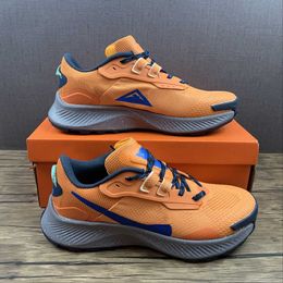 Topkwaliteit heren Pegasuss Trail 3 hardloopschoen totaal oranje/signaalblauw/wolfgrijs buitensneakers sport met originele doos snelle levering maat 39-46