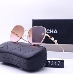 Gafas de sol para hombre de alta calidad Diseño de marca de lujo Estilo de moda Gafas de sol con espejo Sombras Steampunk Retro Vintage Chanels Chan Chane Channel Chael Chanl Gafas de sol