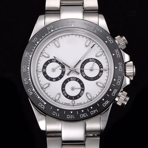 Relojes para hombre de alta calidad serie 116500LN-78590 40 mm esfera blanca correa de acero inoxidable reloj mecánico automático para hombre envío gratis