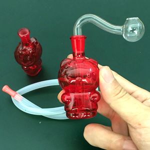 TOP qualité Mini chat mignon détachable brûleur à mazout Bong conduites d'eau avec 10mm mâle brûleur à mazout tuyau main taille portable mini bong