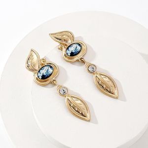 Boucles d'oreilles en pierres précieuses en or MoonRiverJewel de qualité supérieure, bijoux de créateur à la mode