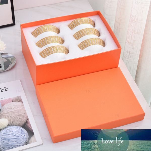 Serie de mosaico de alta calidad China de huesos Six Bowl Box Box Packaging Rice Bowl Bowls Small Gift Bylesale