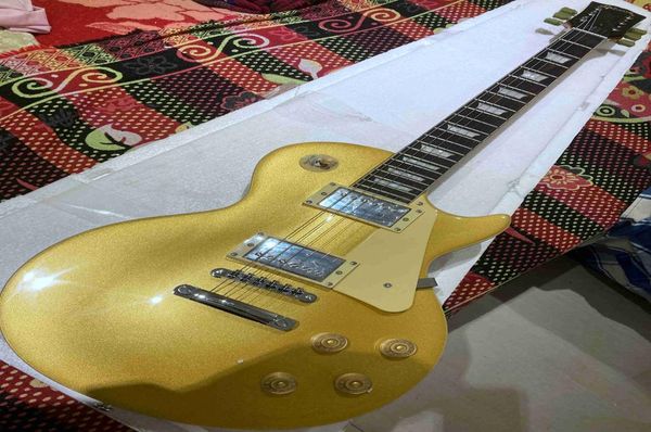 NOUVELLE ARRIVÉE de qualité supérieure LP Guitare électrique Standard Gold Glances Electric Guitar5698568