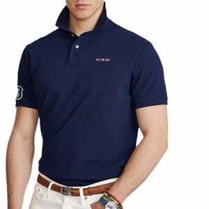 Top Kwaliteit Nieuwe Effen Kleur Heren Polo Shirt 100% Cott Korte Mouw Casual Polo Hommes Zomer Revers T-shirt Mannelijke Tops PL811 58xG #