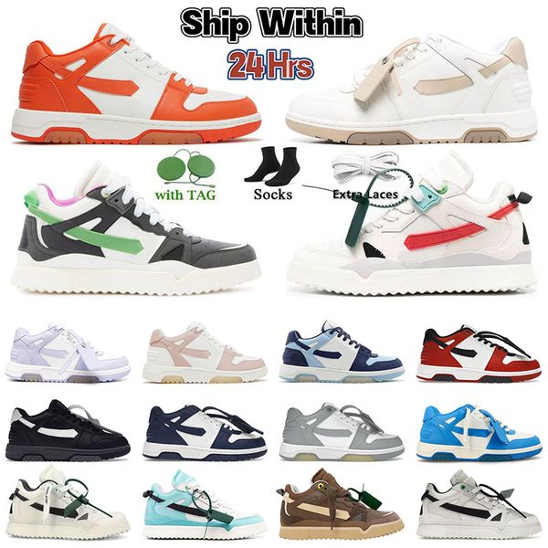 OFF-WHITE Out Of Office OOO Low Tops off white offwhite off whitesdesigner shoes 【code ：L】Offswhite Out Office Sneakers Offeswhite Chaussures de créateur basses en cuir suédé