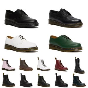 Top qualité OG Doc Martins femmes bottes de créateurs AirWair plate-forme cheville martin botte haute doc martens Jadon cuir lisse Nappa classique femme bottines basses chaussures plates