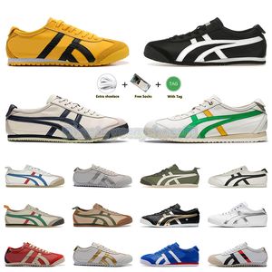 2024 Top Qualité Mexique 66 Chaussures de course Designer Tiger Silver Off Birch Peacoa Noir Blanc Hommes Femmes Plate-forme basse Jogging DHgate Baskets Formateurs