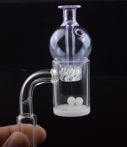 Top kwaliteit ondoorzichtige bodem hamer platte top kwarts banger dab nagel 10mm 14mm 18mm mannelijke vrouwelijke glazen bel draaiende carb cap terp parel