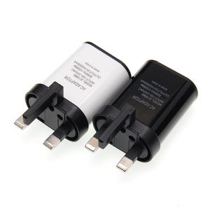 Top qualité original 5 V 2A trois broches prise britannique USB chargeur rapide téléphone portable mur adaptateur secteur de voyage pour iPhone 6 7 Plus Samsung