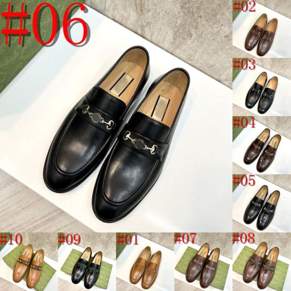 Top de qualité Original Men Designer Mandons Wingtip Généhes en cuir en cuir brun noir boucle moine moine Business décontracté Chaussures de tenue luxueuse