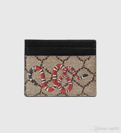 Topkwaliteit Paris -stijl luxe ontwerper Classic Famous Men Women beroemde echte leer GY creditcardhouder Mini Wallet4102653