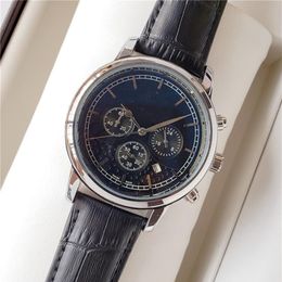 Reloj suizo de diseñador Patek de alta calidad, relojes de pulsera de cuarzo de negocios para hombres, cronógrafo de lujo, relojes de zafiro, reloj de marca 284i