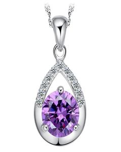 Topkwaliteit peervorm traan kubieke zirkonia kristal zirkon cz diamant hanger ketting voor vrouwen waterdruppel hanger ketting5932837