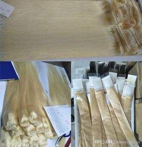 topkwaliteit peruaanse human hair extensions dubbele inslag prijs 613 blonde rechte golf haarbundel