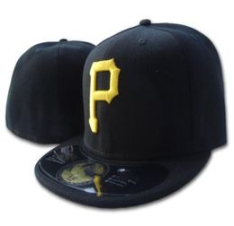 Piraten-capsule van topkwaliteit P-letter-baseballpet Geborduurd Team P-lettergrootte Hoed met platte rand Piraten-honkbal-maat-caps voor 9858266