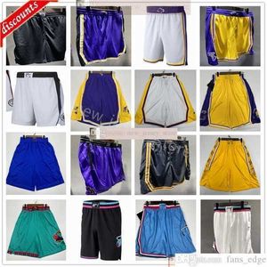 Top kwaliteit !Gedrukte basketbal pocket shorts 2021 Men Sport shorts College Pocket broek Wit zwart geel paars blauwe sport shorts xs-xxl