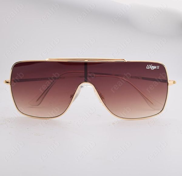 Rayons de qualité supérieure 3679 WINGS II lunettes de soleil lunettes de soleil hommes femmes lunettes de soleil carrées mode pour male5296458