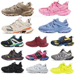 Topkwaliteit Release 3.0 Tess Paris Triple S Sneakers Schoenen Clear Sole Heren voor Dames Mannen Sneaker Trainers MANKETS C34