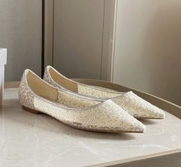 Zapatos de ballet Romy de alta calidad para mujer Diseñadores de lujo Marca Falt Zapato de vestir Calzado de fábrica para damas