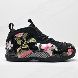 Top qualité Rose Flower Foam Pro Baskets de basket-ball Surface profilée Effet d'absorption des chocs parfait 314996-012 Chaussures de sport 172