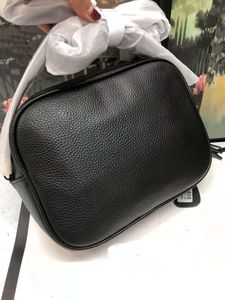 Bolso de hombro de alta calidad, bolsos de moda, cartera, bolso de mano para mujer, bolsos cruzados Soho, bolso de mensajero de cuero de vaca de primera clase para discoteca, 22cm