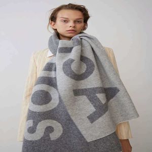 Topkwaliteit Lachend Gezicht Sjaal Originele 22 Herfst/Winter Nordic Designer AC Familie Wol Geweven Kerstcadeaus geschenkenK3Y9